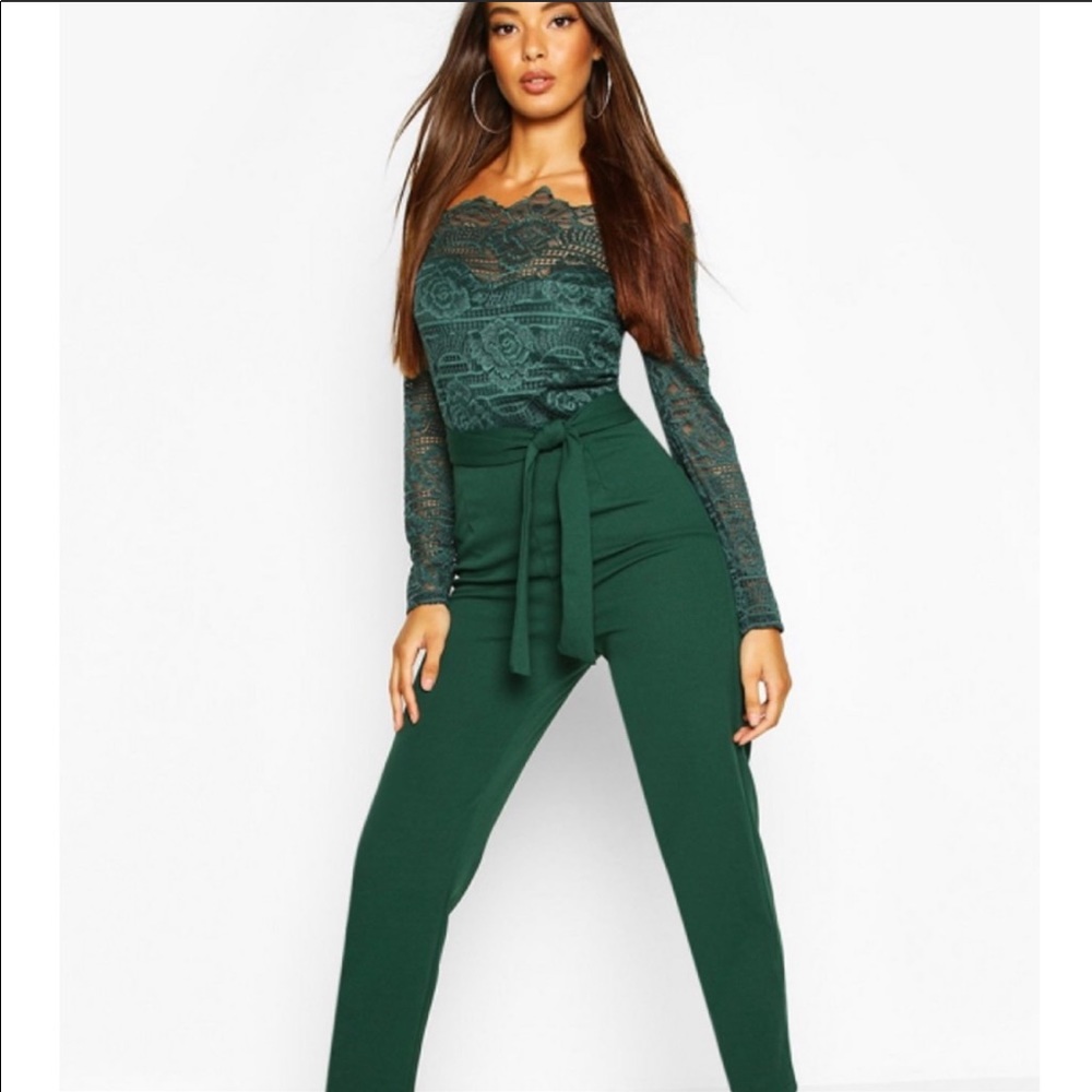 Dark green jumpsuit